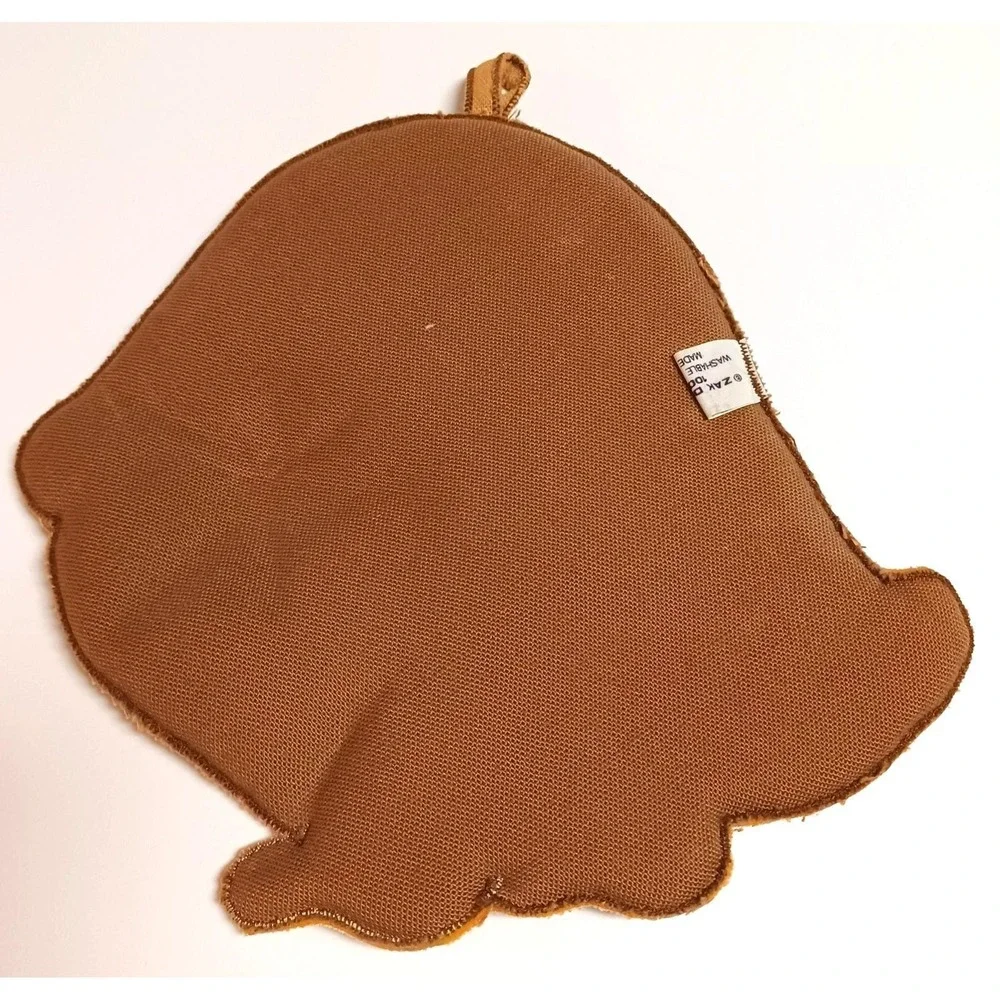 Vintage Zak Designs Mouse Under Mushroom Potholder Hot Pad Retro Brown